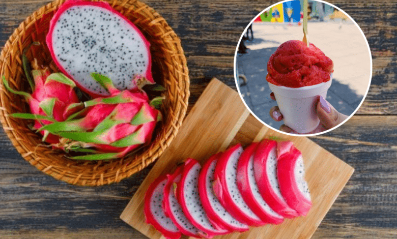 Nieve de pitahaya, un postre con sabor desértico