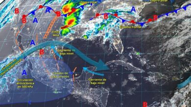 lluvias fuertes,Oaxaca,Chiapas,onda de calor,temperaturas extremas,Coahuila,Nuevo León,Tamaulipas,vientos fuertes,torbellinos,granizo,incendios forestales,clima México,pronóstico meteorológico,abril 2025,oleaje,tolvaneras,ambiente caluroso,circulación anticiclónica,humedad,descargas eléctricas