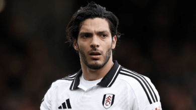 Raúl Jiménez durante un partido de FA Cup con el Fulham (Foto de Redes Sociales)