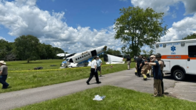 Se estrella avión de paracaidismo con 20 personas a bordo en Tennessee (Foto por Intel Point Alert)