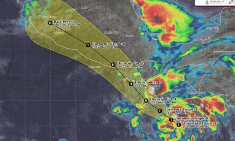 Tormenta Erick amenaza el Pacífico mexicano activan operativo en Oaxaca ante posible huracán