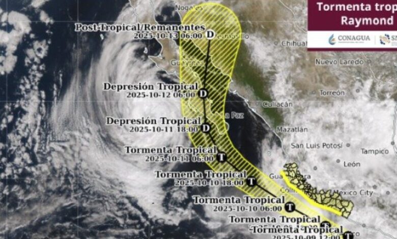 Tormenta tropical Raymond avanza hacia Baja California Sur (Foto de internet)