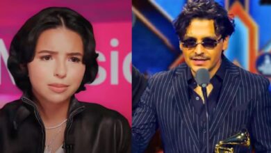 Nodal agradece al tequila pero no a Ángela Aguilar, polémico su discurso en Latin Grammy 2025 (Fotos de internet)