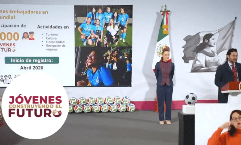 Jóvenes Construyendo el Futuro fortalece la participación juvenil rumbo al Mundial de futbol 2026
