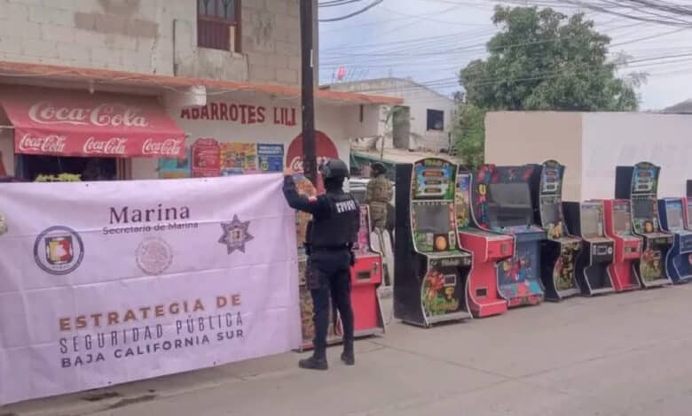 Aseguran máquinas tragamonedas en Los Cabos, relacionadas con actos delictivos (Foto de internet)