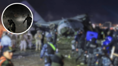 Tragedia en Bolivia Avión militar cargado de dinero choca contra vehículos al derrapar en El Alto (Fotos KCH) (1)