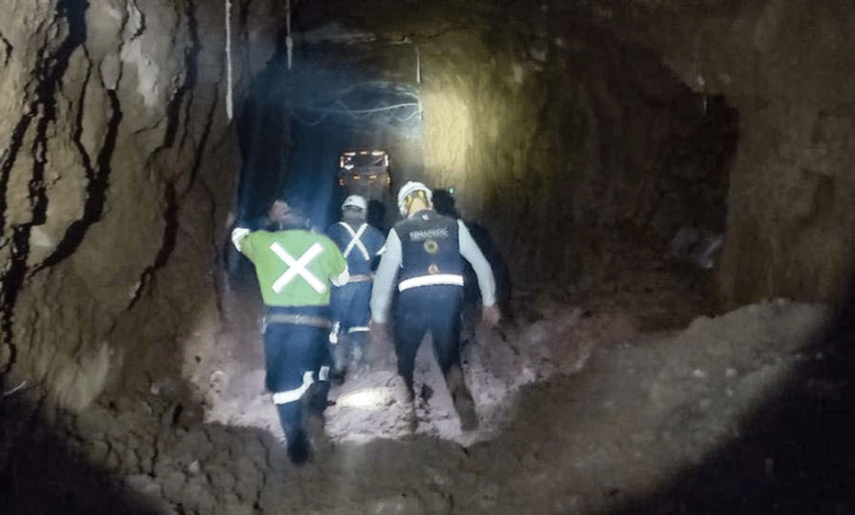 Labores de rescate mina Santa Fe (Foto de CNPC)