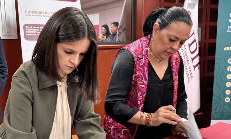 FONACOT y SNDIF firmaron un convenio estratégico de difusión y colaboración (Foto de cortesía)