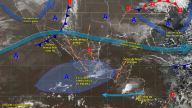 Lluvias fuertes y rachas de viento afectarán al centro, sur y sureste de México