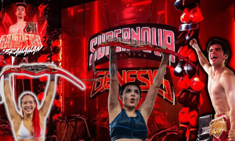 ¡Noche de nocauts en la Arena CDMX! Estos son todos los ganadores de Supernova Génesis 2026 (Fotos Supernova)