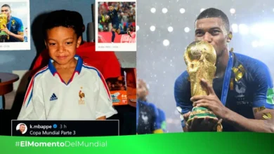 kylian mbappé anuncia su tercera copa del mundo con foto nostálgica