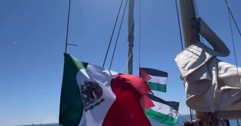 sre reporta intercepción de flotilla humanitaria rumbo a gaza
