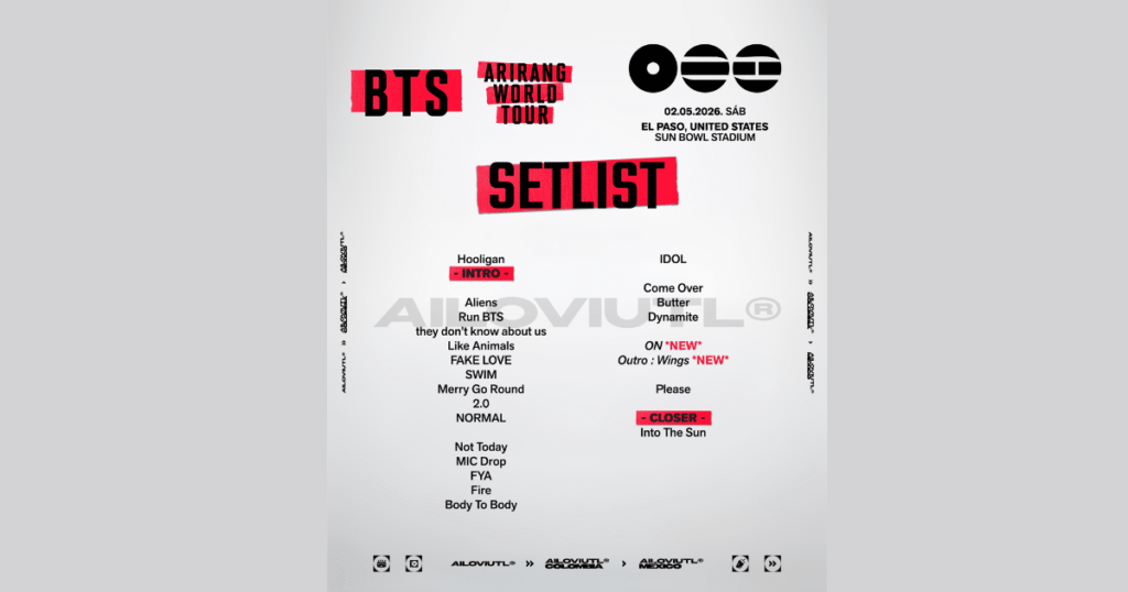 todo lo que debes saber sobre el setlist de bts en el estadio gnp seguros