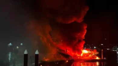 Autoridades investigan hallazgo de cuerpo tras incendio en marina de Cabo San Lucas