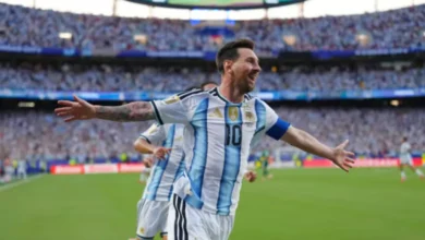 histórico triplete de messi da el triunfo a argentina