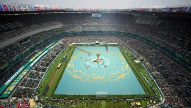 inauguración del mundial se vivió entre música y baile. foto reuters