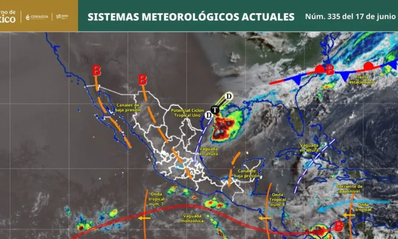 pronóstico de lluvias para hoy 17 de junio de 2026