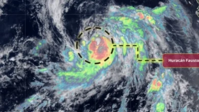 ¿Cuándo tocará tierra huracán Fausto categoría 1? (Imagen de Conagua)
