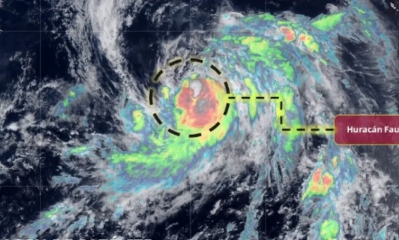 ¿Cuándo tocará tierra huracán Fausto categoría 1? (Imagen de Conagua)