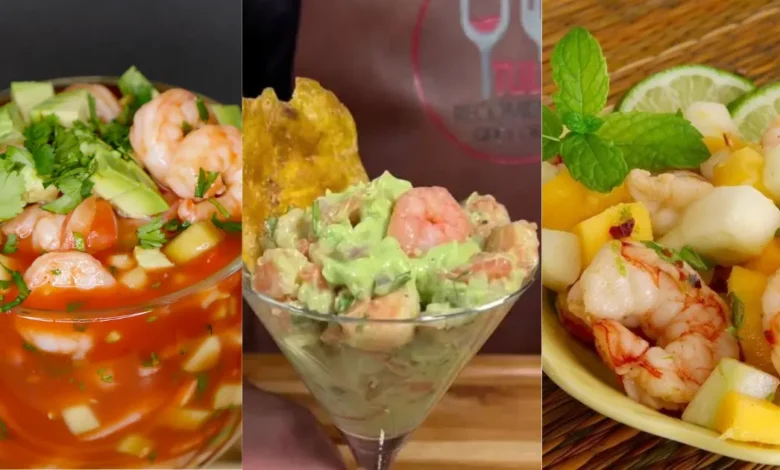 3 recetas deliciosas de coctel de camarones (Fotos de internet)