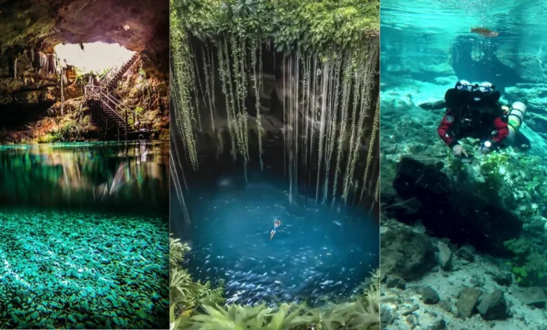3 cenotes de Yucatán con aguas refrescantes y enigmáticos (Fotos de internet)