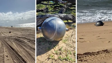 encuentran esferas plateadas de origen desconocido en playa de australia; activan investigación