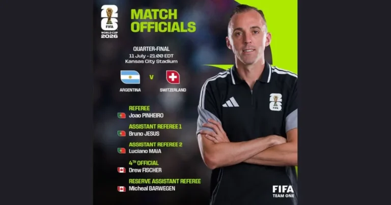 fifa confirma terna arbitral portuguesa para el argentina vs suiza