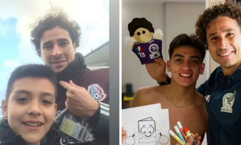 gil mora conmueve a guillermo ochoa con una foto de cuando era niño junto al portero