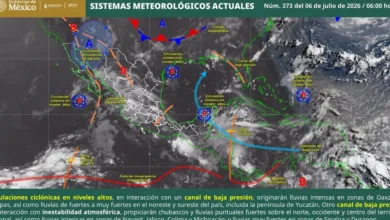 lluvias intensas y calor extremo afectarán gran parte de méxico este lunes