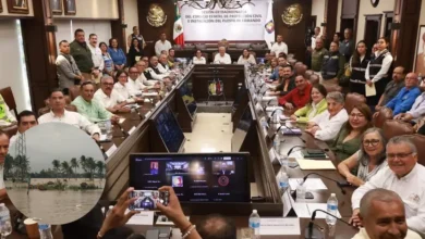 Mapeo de emergencia Autoridades detectan 27 zonas de alto peligro por inundaciones en Baja California Sur (Fotos Gobierno de BCS y Canva)