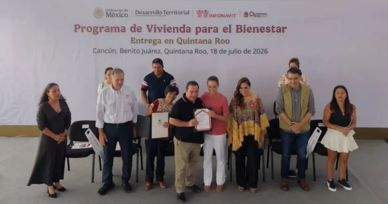 Los gobiernos deben ser facilitadores para la felicidad del pueblo: Presidenta Claudia Sheinbaum encabeza entrega de vivienda en Cancún, Quintana Roo