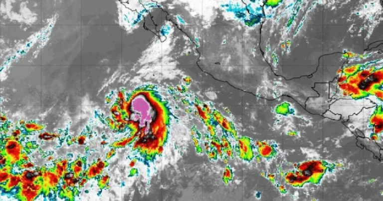 tormenta tropical elida avanza en el pacífico sin afectar a baja california sur