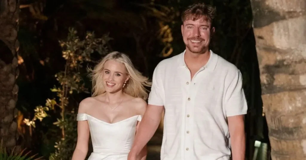 ¡mrbeast se casó! comparte las primeras imágenes de su boda con thea booysen (1)