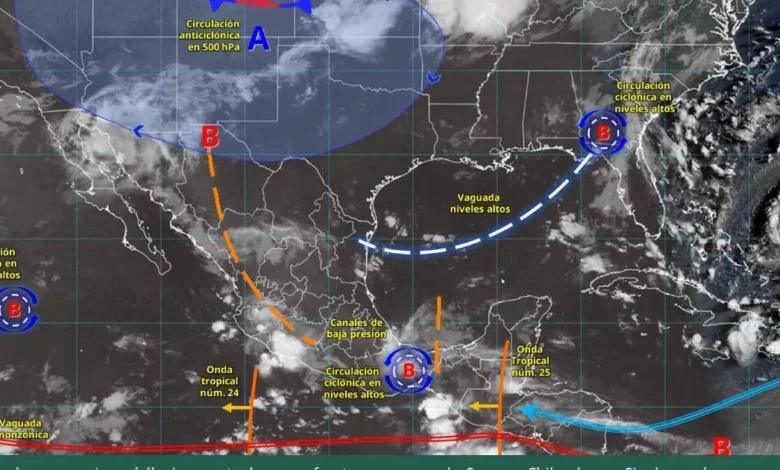 Clima hoy en México: lluvias intensas, tormentas y calor extremo en varios estados