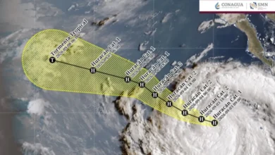 huracán marie se intensifica hoy 3 de septiembre y provoca lluvias intensas en baja california sur